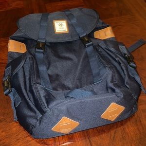Ozuko Backpack **NWOT** Color: Dark Blue/Tan